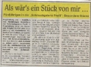 Ausstellung Als wärs ein Stück für mich Wochenblatt September 1997