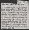 Ausstellung Mira Schmuck aus Barcelona Mittelbayerische Zeitung April 1997