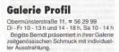 Anzeige Schmuckgalerie Profil Regensburg Kultur 1998