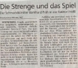 Ausstellung Die Strenge das Spiel und der Raum dazwischen Mittelbayerische Zeitung Oktober 2001