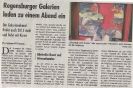 Ausstellung Galerienabend Mittelbayerische Zeitung September 2013